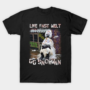 GG Snowman // Live Fast Melt GG Allin Tribute T-Shirt